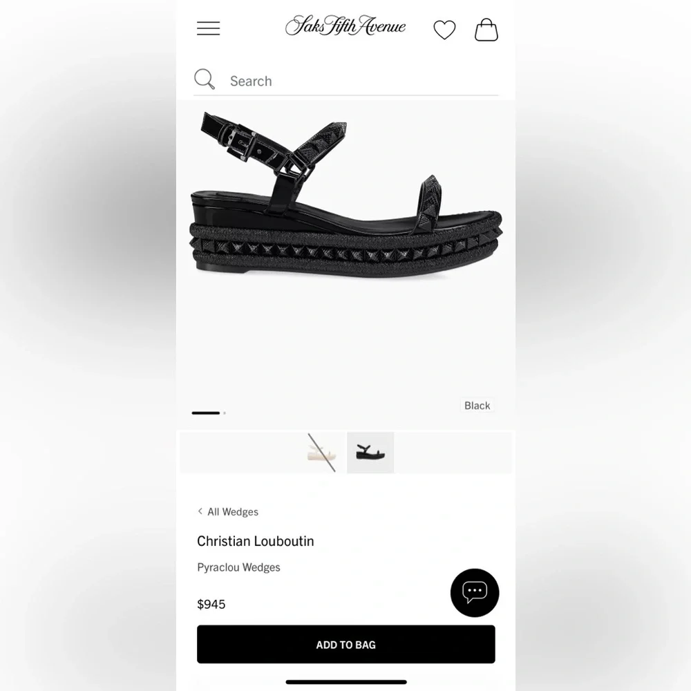 Christian Louboutin Pyraclou Patent Spike Wedge Sandals
Size 37 (US 7) - Picture 11 of 14